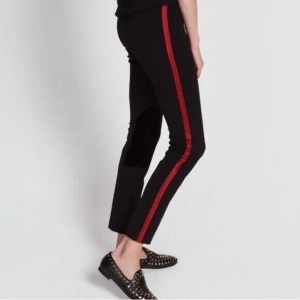 Banana Republic Navy Pants with Red Stripe